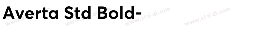 Averta Std Bold字体转换